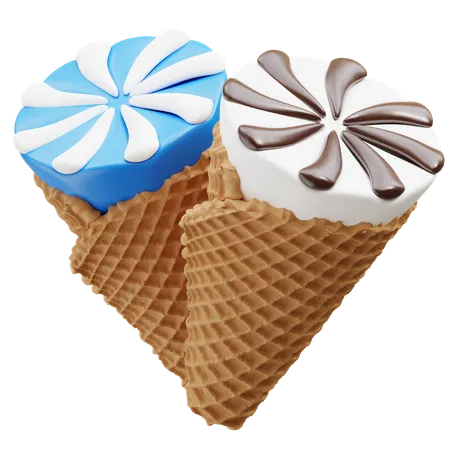 Cucurucho de helado  3D Icon