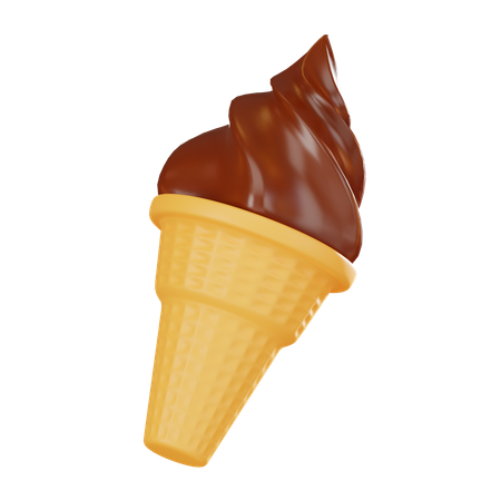 Cucurucho de helado  3D Icon