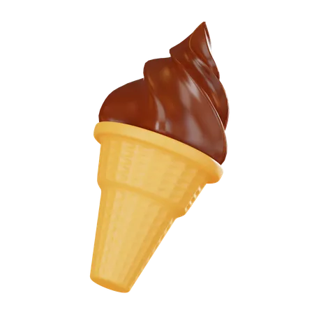 Cucurucho de helado  3D Icon