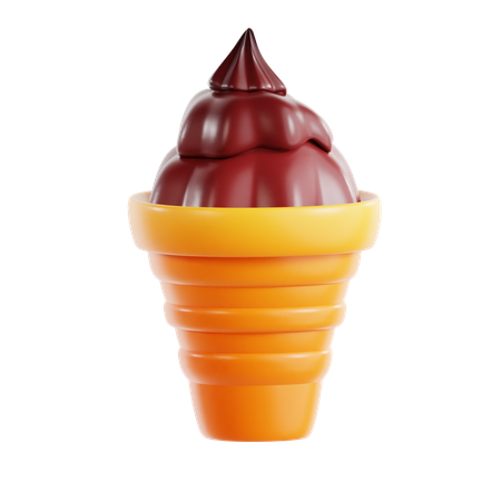 Cucurucho de helado  3D Icon