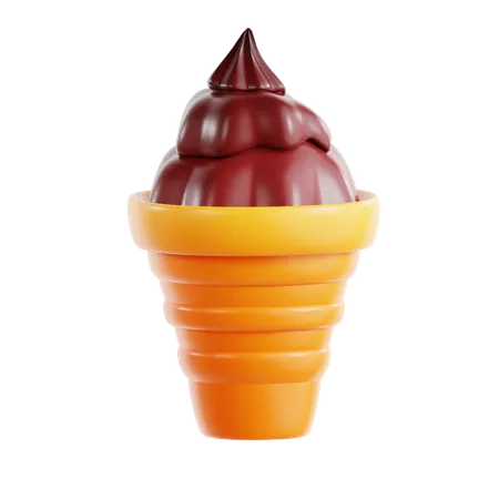 Cucurucho de helado  3D Icon