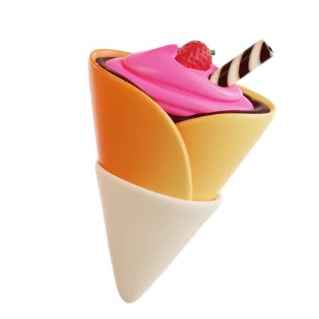 Cucurucho de helado  3D Icon