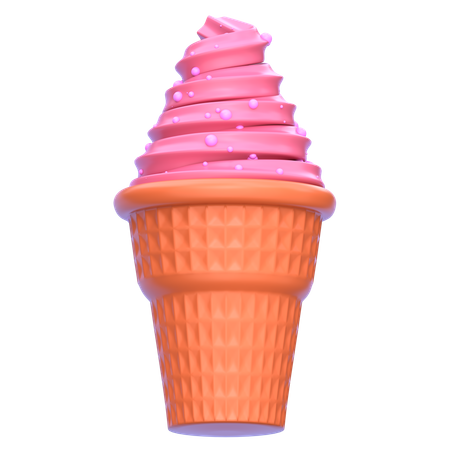 Cucurucho de helado  3D Icon