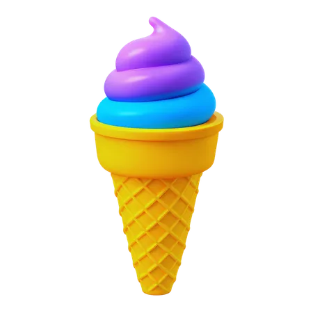 Cucurucho de helado  3D Icon