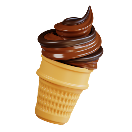 Cucurucho de helado  3D Icon