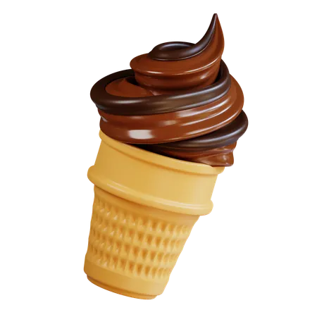 Cucurucho de helado  3D Icon