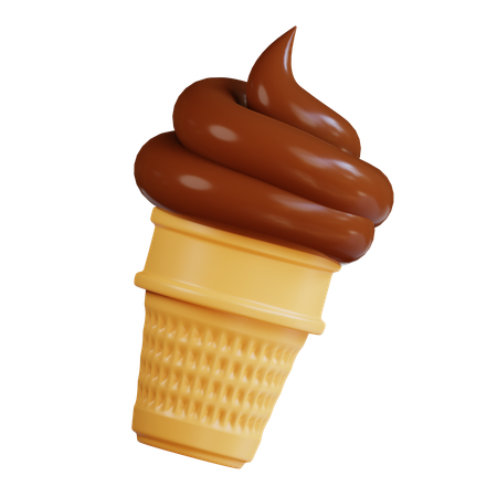 Cucurucho de helado  3D Icon