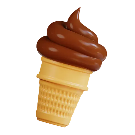 Cucurucho de helado  3D Icon