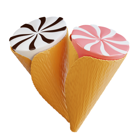 Cucurucho de helado  3D Icon