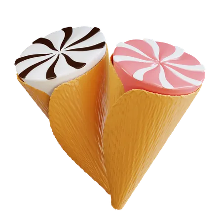 Cucurucho de helado  3D Icon