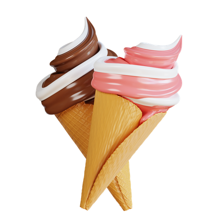 Cucurucho de helado  3D Icon