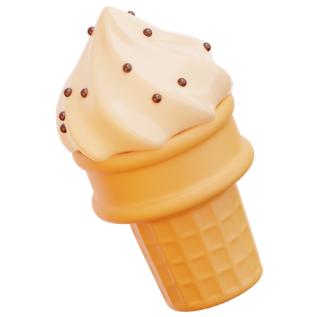 Cucurucho de helado  3D Icon