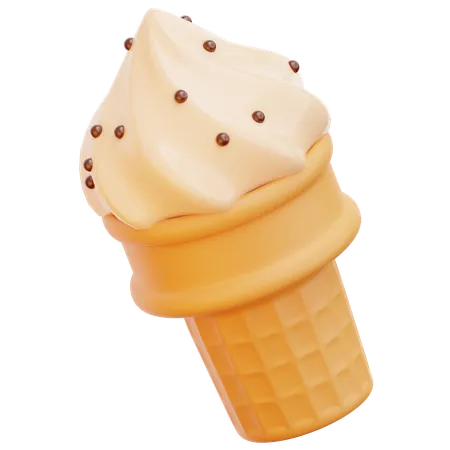 Cucurucho de helado  3D Icon