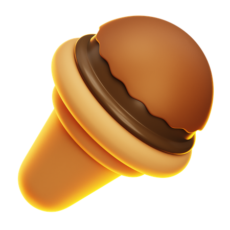 Cucurucho de helado  3D Icon