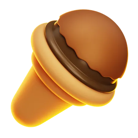 Cucurucho de helado  3D Icon