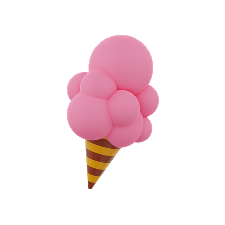 Cucurucho de helado  3D Icon