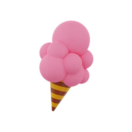 Cucurucho de helado  3D Icon