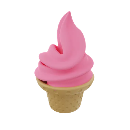 Cucurucho de helado  3D Icon