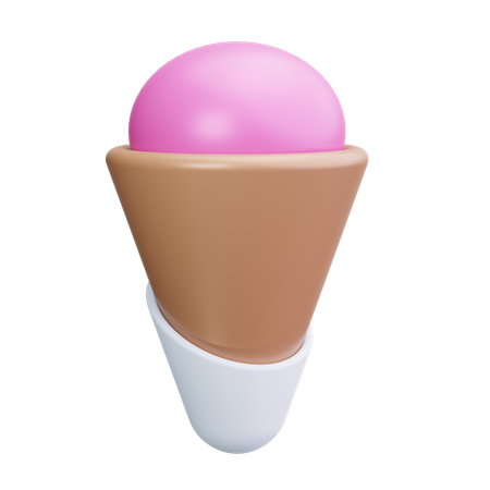 Cucurucho de helado  3D Icon