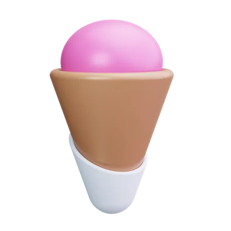 Cucurucho de helado  3D Icon