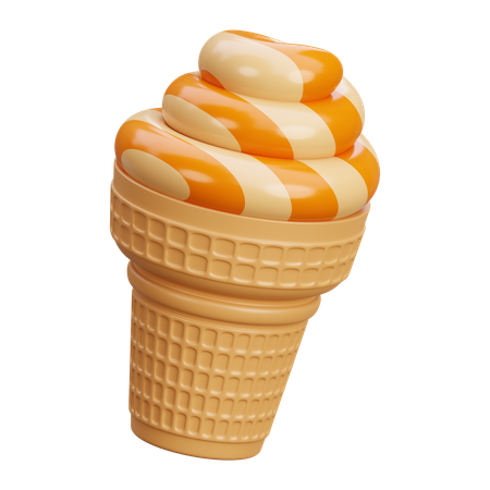 Cucurucho de helado  3D Icon