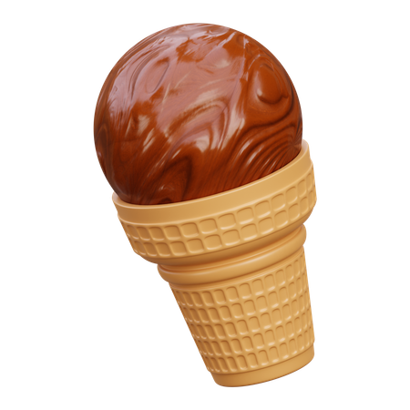 Cucurucho de helado  3D Icon