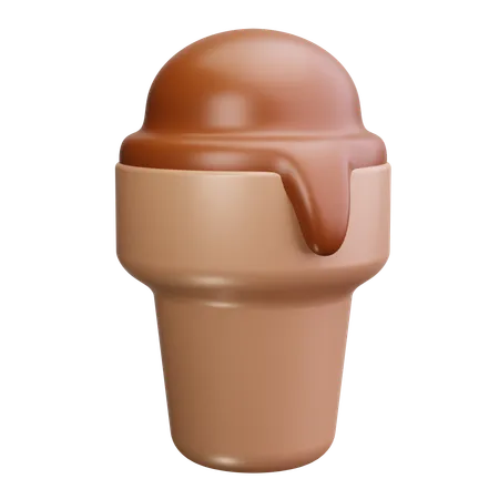 Cucurucho de helado  3D Icon