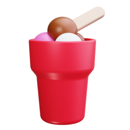 Cucurucho de helado  3D Icon