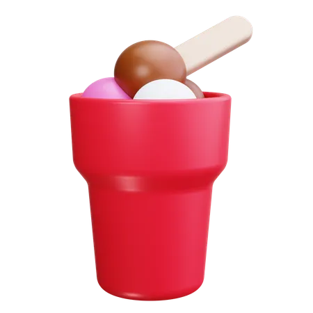 Cucurucho de helado  3D Icon