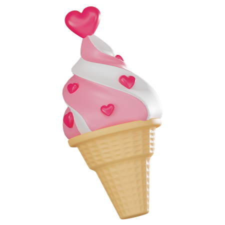 Cucurucho de helado  3D Icon