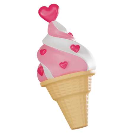 Cucurucho de helado  3D Icon