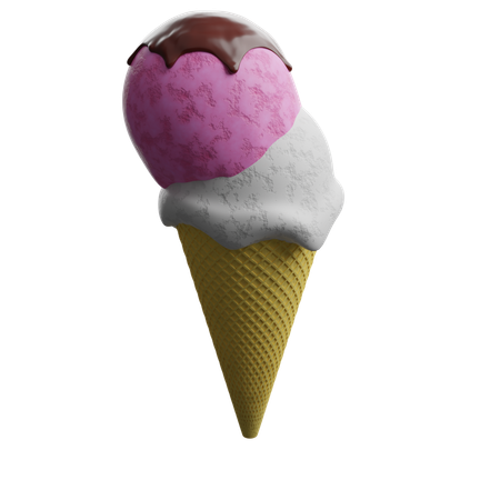 Cucurucho de helado  3D Icon