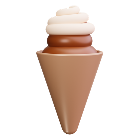 Cucurucho de helado  3D Icon