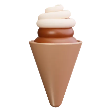 Cucurucho de helado  3D Icon