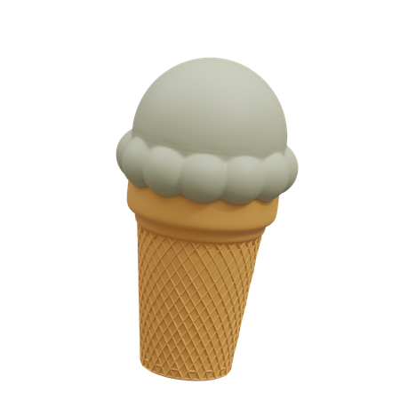 Cucurucho de helado  3D Icon