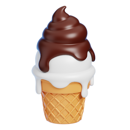 Cucurucho de helado  3D Icon