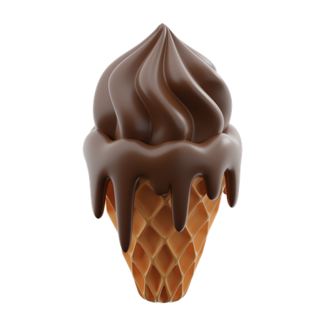Cucurucho de helado  3D Icon