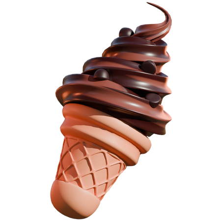 Cucurucho de helado  3D Icon