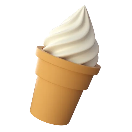 Cucurucho de helado  3D Icon