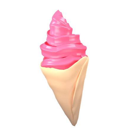 Cucurucho de helado  3D Icon