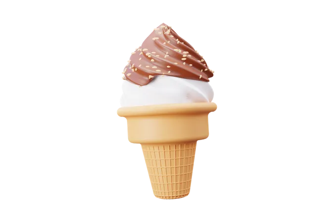 Cucurucho de helado  3D Icon