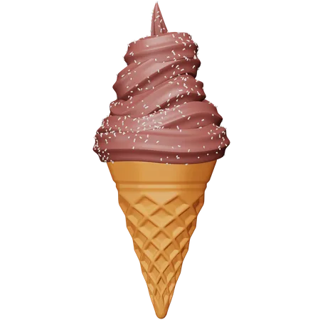 Cucurucho de helado  3D Icon