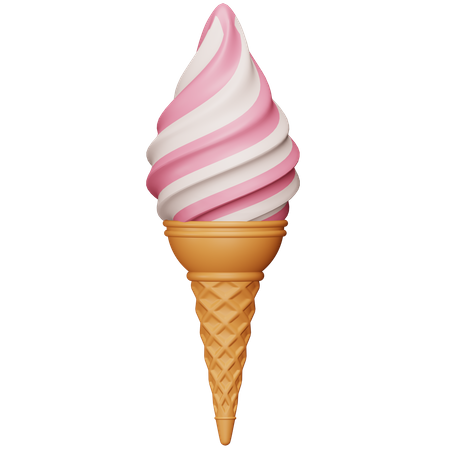 Cucurucho de helado  3D Icon