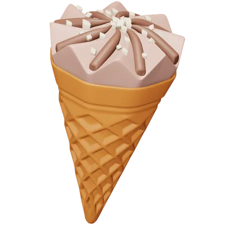 Cucurucho de helado  3D Icon