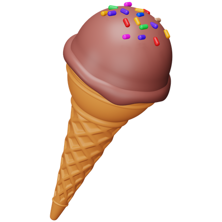 Cucurucho de helado  3D Icon