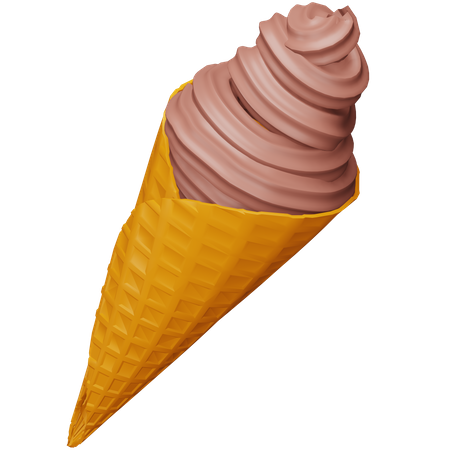 Cucurucho de helado  3D Icon