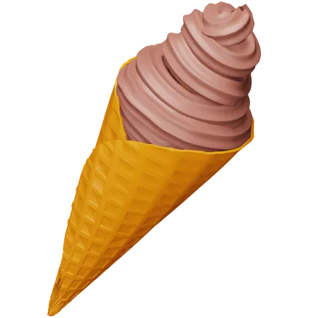 Cucurucho de helado  3D Icon