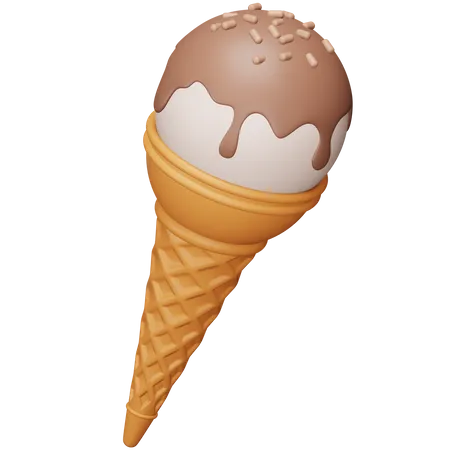 Cucurucho de helado  3D Icon