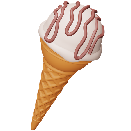 Cucurucho de helado  3D Icon