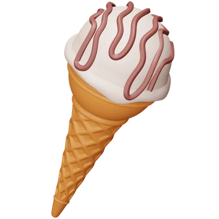 Cucurucho de helado  3D Icon